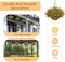 Artificial Hanging Flowers Basket for Outdoor, 16 Fake Flowers Look Real UV Resistant, Faux Hanging Plants